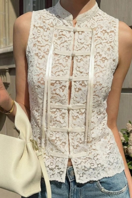 Mandarin Collar Top